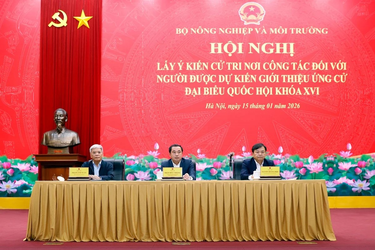 Bộ Nông nghiệp và Môi trường lấy ý kiến cử tri nơi công tác về giới thiệu Đại biểu Quốc hội khóa XVI
