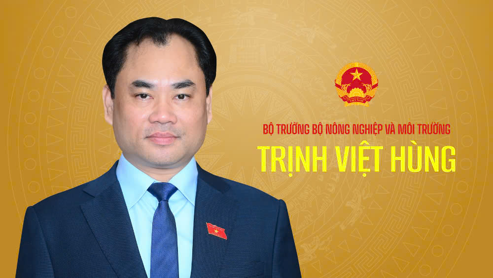 Quốc hội phê chuẩn ông Trịnh Việt Hùng giữ chức Bộ trưởng Bộ Nông nghiệp và Môi trường