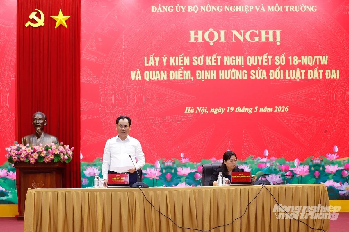 Hội nghị lấy ý kiến sơ kết Nghị quyết 18 và định hướng sửa Luật Đất đai